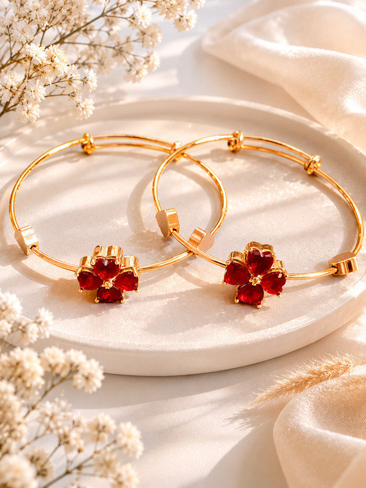 Red Bloom Bracelet