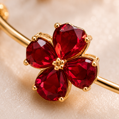 Red Bloom Bracelet