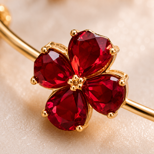 Red Bloom Bracelet